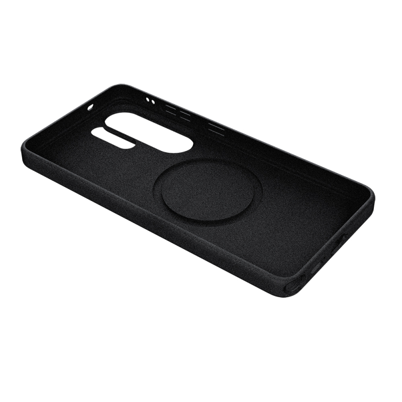 Galaxy S26 Ultra Kılıf M-safe Şarj Özellikli Velvet-Fluff Kaplama Wlons Adev Kapak - 9