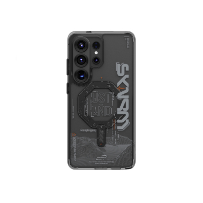 Galaxy S26 Ultra Kılıf M-safe Şarj Özellikli Yazı Desenli Airbag Tasarımlı Skinarma Sonix Kapak - 4