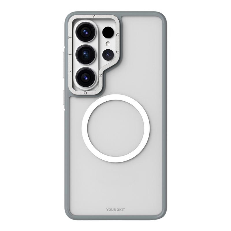 Galaxy S26 Ultra Kılıf M-safe Şarj Özellikli Youngkit Rock Sand Serisi Kapak - 1