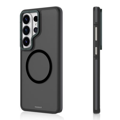 Galaxy S26 Ultra Kılıf M-safe Şarj Özellikli Youngkit Rock Sand Serisi Kapak - 7