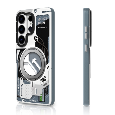 Galaxy S26 Ultra Kılıf M-safe Şarj Özellikli Youngkit Starship Serisi Kapak - 8