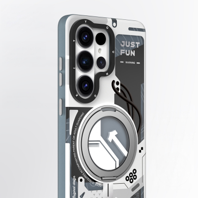 Galaxy S26 Ultra Kılıf M-safe Şarj Özellikli Youngkit Starship Serisi Kapak - 9