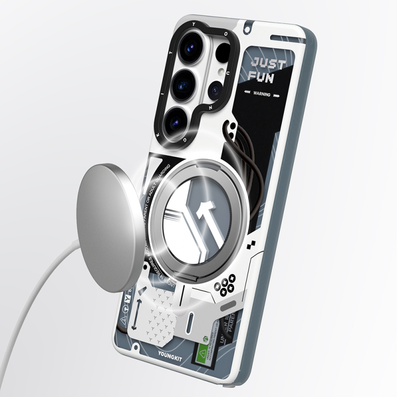 Galaxy S26 Ultra Kılıf M-safe Şarj Özellikli Youngkit Starship Serisi Kapak - 11