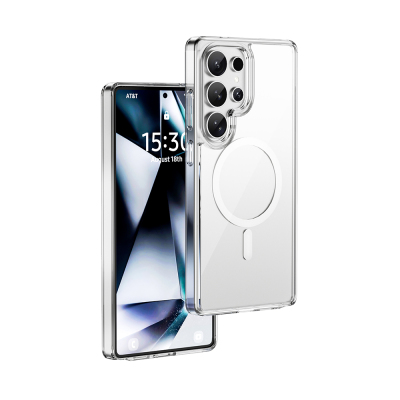 Galaxy S26 Ultra Kılıf Wiwu MCC-101 iShield Pro Serisi M-safe Şarj Özellikli Crystal Sert PC Kapak - 2