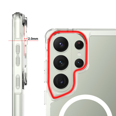 Galaxy S26 Ultra Kılıf Zore M-safe Şarj Özellikli T-Max M-safe Kapak - 3