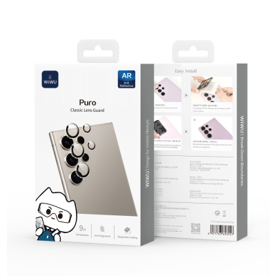 Galaxy S26 Ultra Wiwu LG-011 Lens Guard Oleophobic Anti-Reflective Camera Lens Protector + Easy Application Tool - 6