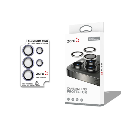Galaxy S26 Ultra Zore CL-12 Premium Safir Parmak İzi Bırakmayan Anti-Reflective Kamera Lens Koruyucu - 4
