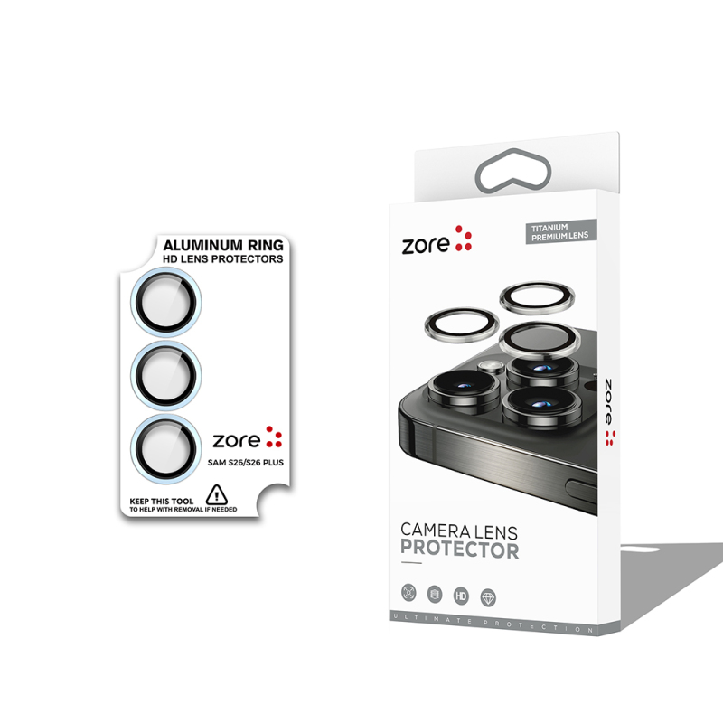 Galaxy S26 Zore CL-12 Premium Safir Parmak İzi Bırakmayan Anti-Reflective Kamera Lens Koruyucu - 4