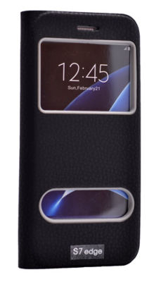 Galaxy S7 Edge Kılıf Zore Dolce Kapaklı Kılıf - 5