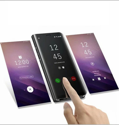 Galaxy S8 Kılıf Zore Clear View Flip Cover - 7