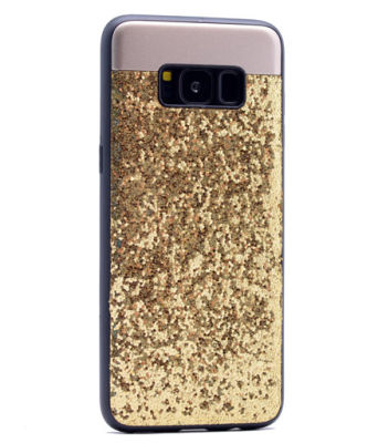 Galaxy S8 Kılıf Zore Metal Simli Kapak - 5
