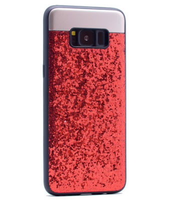 Galaxy S8 Kılıf Zore Metal Simli Kapak - 6