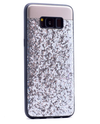 Galaxy S8 Kılıf Zore Metal Simli Kapak - 8