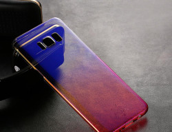 Galaxy S8 Kılıf Zore Renkli Transparan Kapak - 9