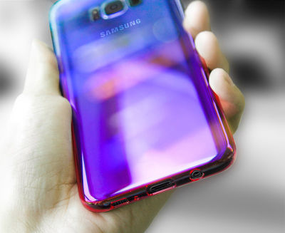 Galaxy S8 Plus Kılıf Zore Renkli Transparan Kapak - 4