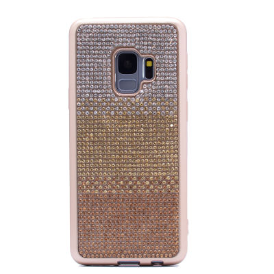 Galaxy S9 Kılıf Zore Mat Lazer Taşlı Silikon - 5
