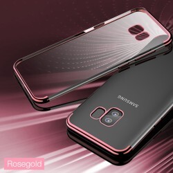 Galaxy S9 Kılıf Zore Dört Köşeli Lazer Silikon Kapak - 12