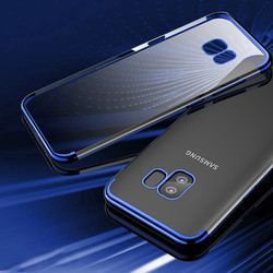 Galaxy S9 Kılıf Zore Dört Köşeli Lazer Silikon Kapak - 10