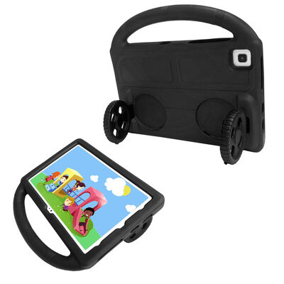 Galaxy T720 Tab S5E Zore Wheel Car Tekerlek Standlı Tablet Eva Silikon Kılıf - 3