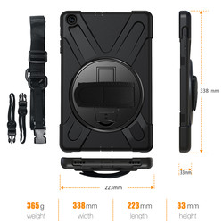 Galaxy Tab A 10.1 (2019) T510 Kılıf Zore Defender Tablet Silikon - 7
