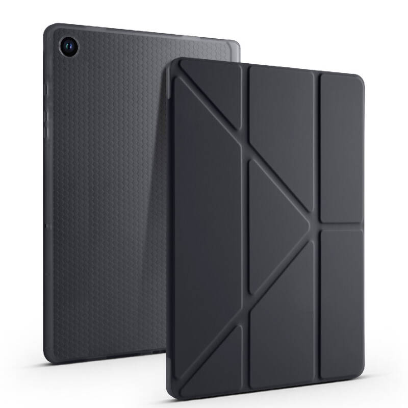 Galaxy Tab A11 Case – Zore Tri-Fold Stand Case with Pen Slot - 23
