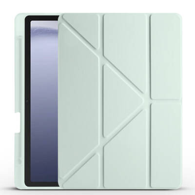 Galaxy Tab A11 Case – Zore Tri-Fold Stand Case with Pen Slot - 34
