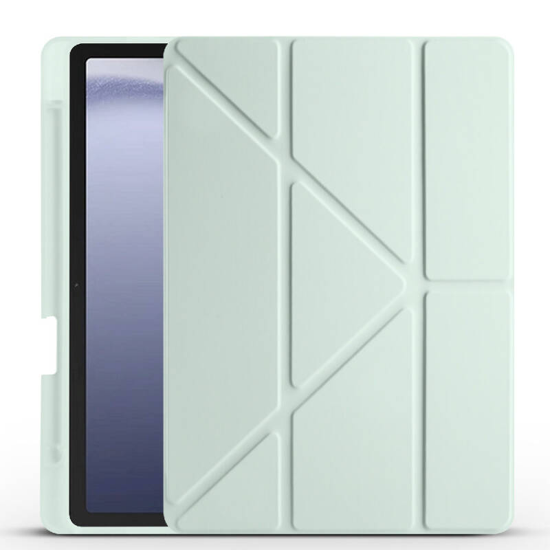 Galaxy Tab A11 Case – Zore Tri-Fold Stand Case with Pen Slot - 34