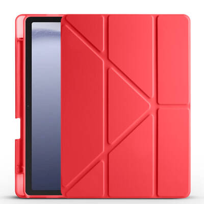 Galaxy Tab A11 Case – Zore Tri-Fold Stand Case with Pen Slot - 38
