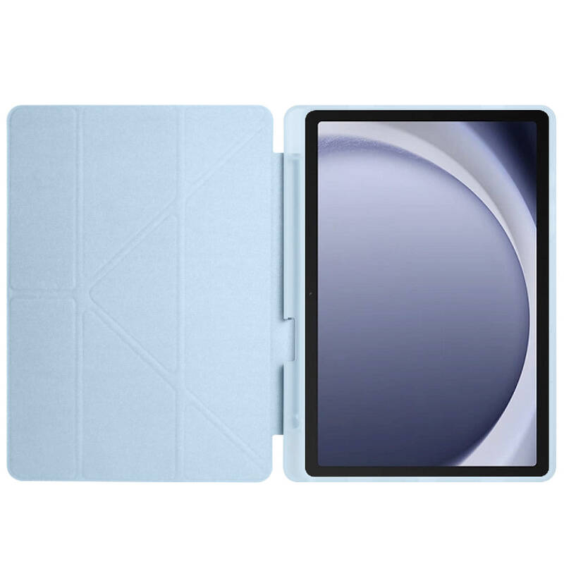 Galaxy Tab A11 Case – Zore Tri-Fold Stand Case with Pen Slot - 16