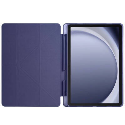 Galaxy Tab A11 Case – Zore Tri-Fold Stand Case with Pen Slot - 8