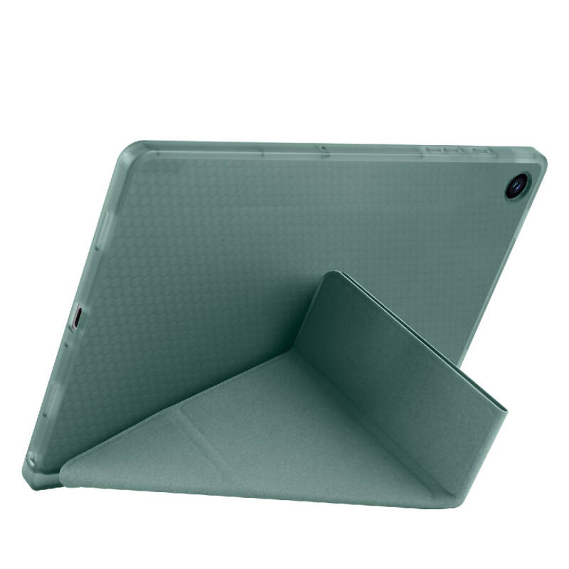 Galaxy Tab A11 Kılıf Zore Tri Folding Kalem Bölmeli Standlı Kılıf - 10