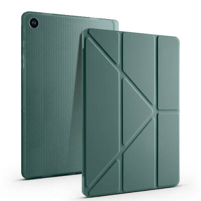 Galaxy Tab A11 Kılıf Zore Tri Folding Kalem Bölmeli Standlı Kılıf - 15
