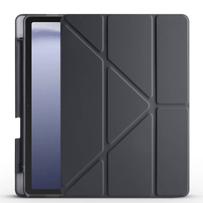 Galaxy Tab A11 Kılıf Zore Tri Folding Kalem Bölmeli Standlı Kılıf - 24