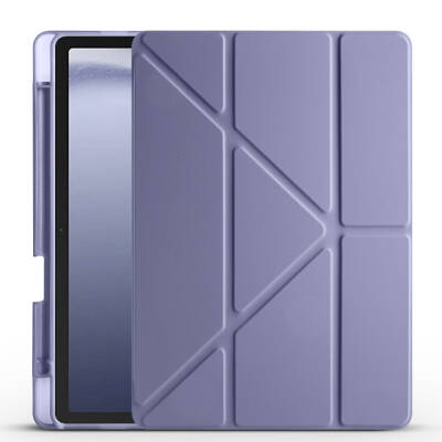 Galaxy Tab A11 Kılıf Zore Tri Folding Kalem Bölmeli Standlı Kılıf - 36