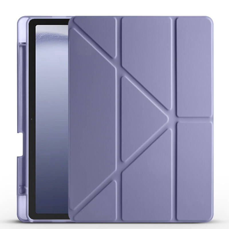 Galaxy Tab A11 Kılıf Zore Tri Folding Kalem Bölmeli Standlı Kılıf - 36
