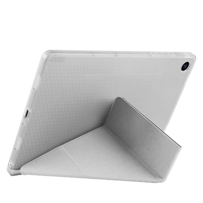 Galaxy Tab A11 Kılıf Zore Tri Folding Kalem Bölmeli Standlı Kılıf - 46