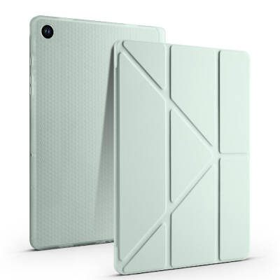 Galaxy Tab A11 Kılıf Zore Tri Folding Kalem Bölmeli Standlı Kılıf - 53