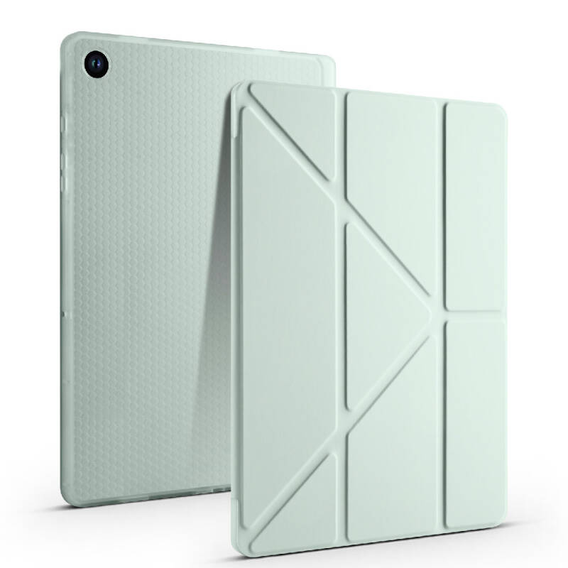Galaxy Tab A11 Kılıf Zore Tri Folding Kalem Bölmeli Standlı Kılıf - 53