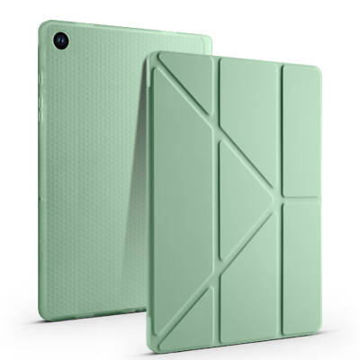 Galaxy Tab A11 Kılıf Zore Tri Folding Kalem Bölmeli Standlı Kılıf - 63
