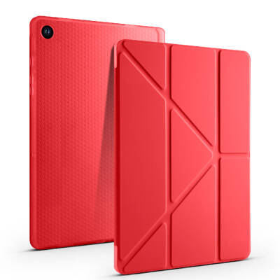 Galaxy Tab A11 Kılıf Zore Tri Folding Kalem Bölmeli Standlı Kılıf - 43