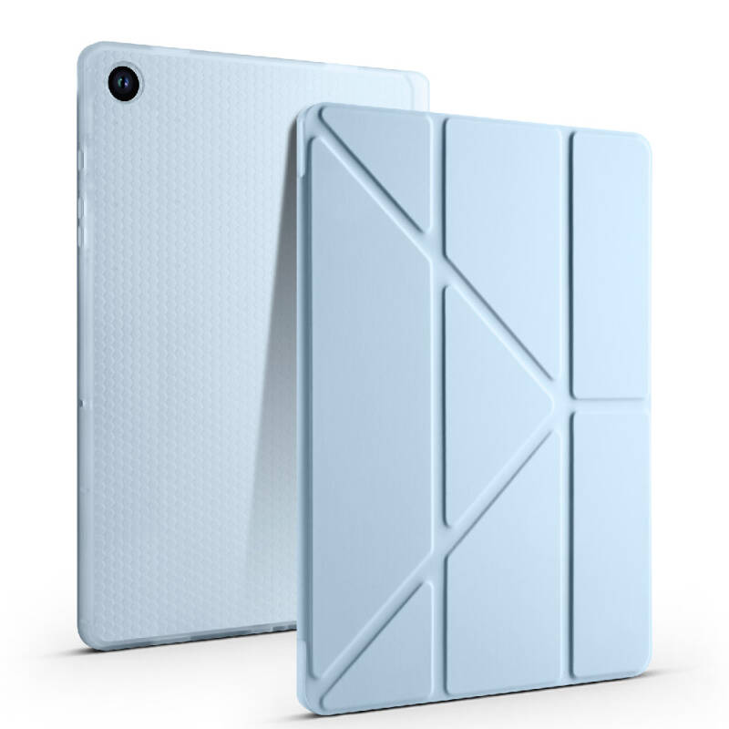 Galaxy Tab A11 Kılıf Zore Tri Folding Kalem Bölmeli Standlı Kılıf - 5