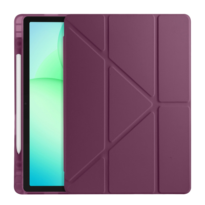Galaxy Tab A11 Kılıf Zore Tri Folding Kalem Bölmeli Standlı Kılıf - 3