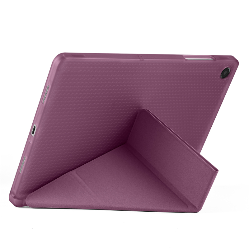 Galaxy Tab A11 Kılıf Zore Tri Folding Kalem Bölmeli Standlı Kılıf - 11