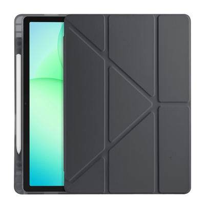 Galaxy Tab A11 Plus Case Zore Tri Folding Stand Case with Pen Compartment - 15