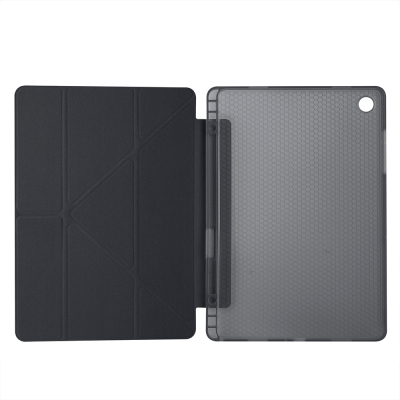 Galaxy Tab A11 Plus Case Zore Tri Folding Stand Case with Pen Compartment - 35