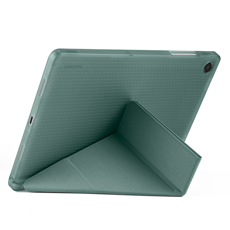 Galaxy Tab A11 Plus Case Zore Tri Folding Stand Case with Pen Compartment - 51