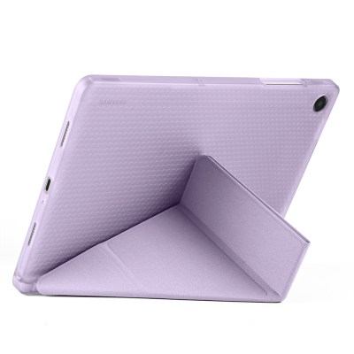 Galaxy Tab A11 Plus Case Zore Tri Folding Stand Case with Pen Compartment - 49