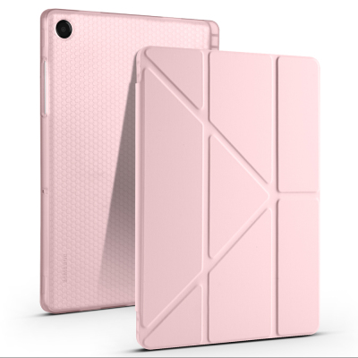 Galaxy Tab A11 Plus Case Zore Tri Folding Stand Case with Pen Compartment - 7