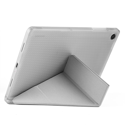 Galaxy Tab A11 Plus Case Zore Tri Folding Stand Case with Pen Compartment - 14