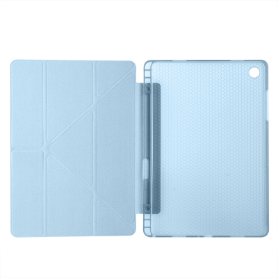 Galaxy Tab A11 Plus Case Zore Tri Folding Stand Case with Pen Compartment - 45